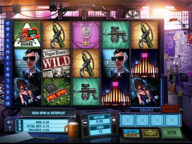 The Casino Job GTECH Slots - Main Screen Reels