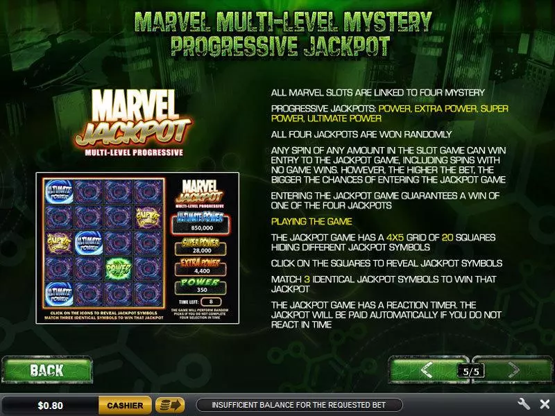 The Incredible Hulk PlayTech Slots - Bonus 4