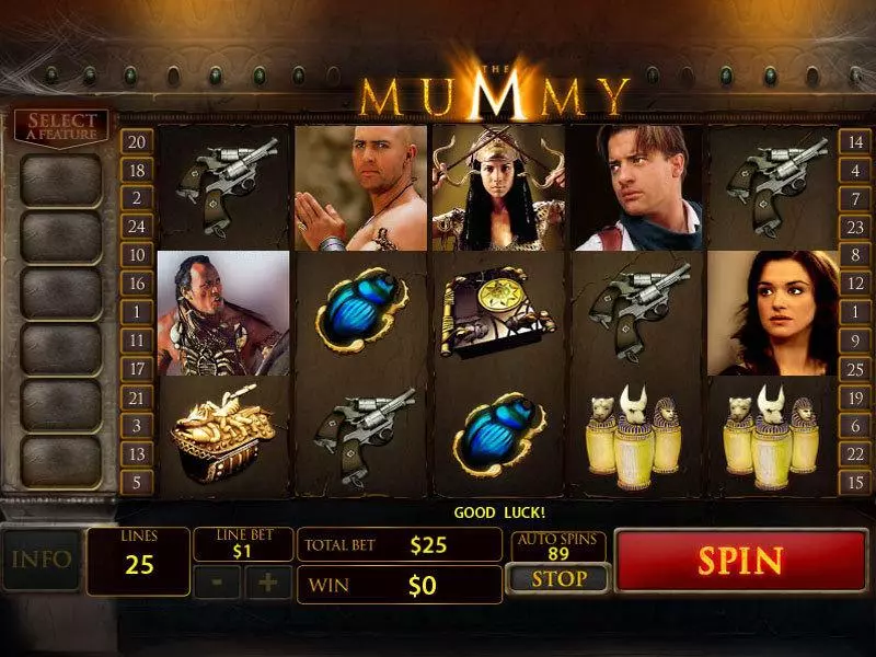 The Mummy PlayTech Slots - Main Screen Reels