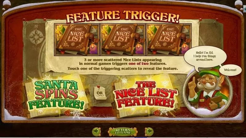 The Nice List RTG Slots - Info and Rules