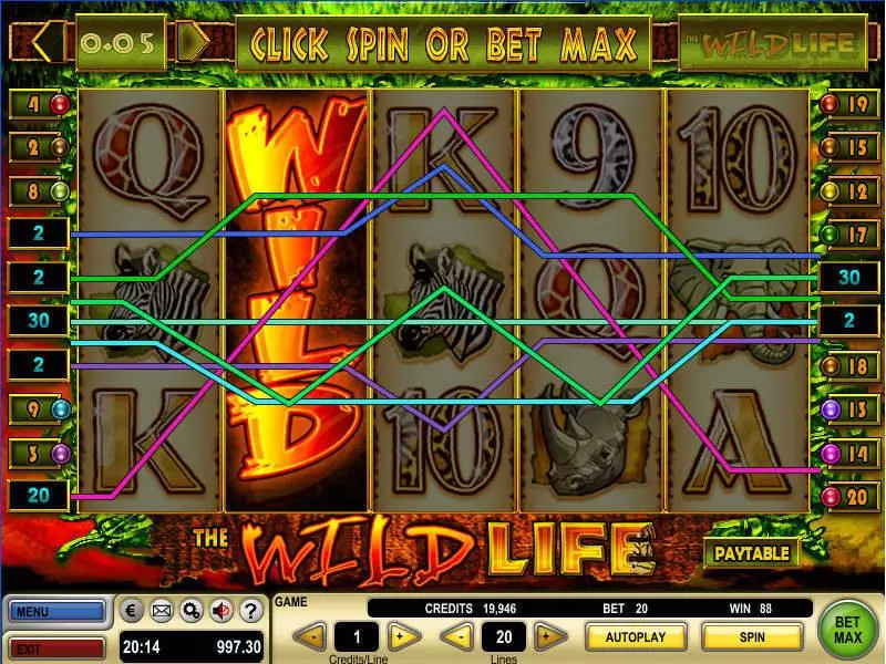 The Wild Life GTECH Slots - Bonus 1