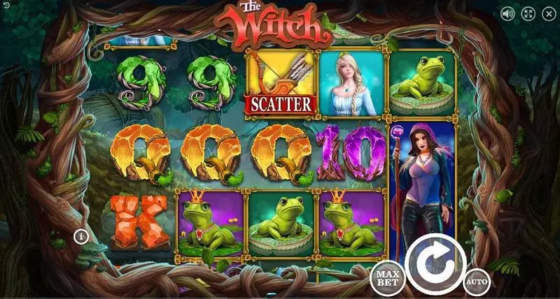 The Witch Booongo Slots - Main Screen Reels