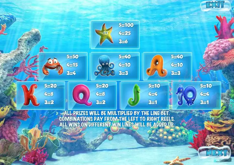 UnderWater World Sheriff Gaming Slots - Info and Rules