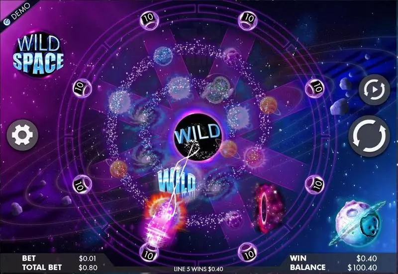 Wild Space Genesis Slots - Main Screen Reels