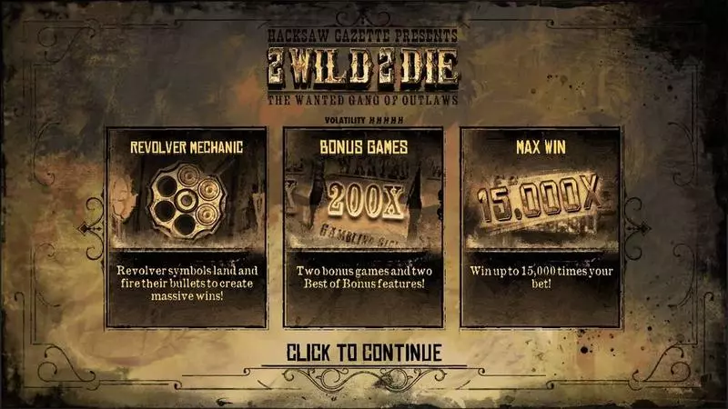 2 Wild 2 Die Hacksaw Gaming Slots - Info and Rules