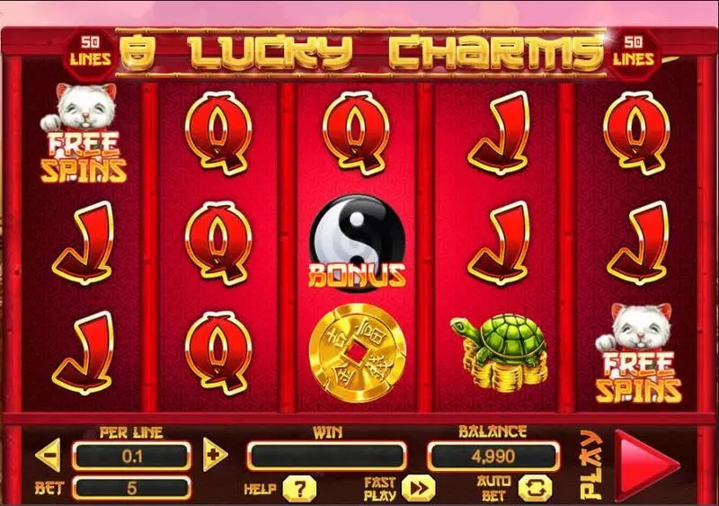 8 Lucky Charms Spinomenal Slots - Introduction Screen