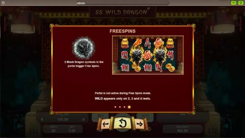 88 Wild Dragons Booongo Slots - Free Spins Feature