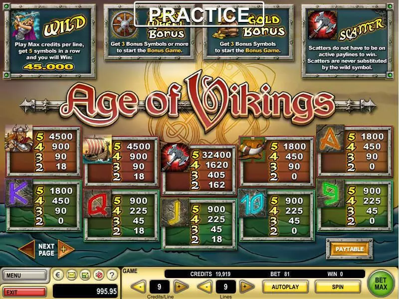 Age of Vikings GTECH Slots - Info and Rules