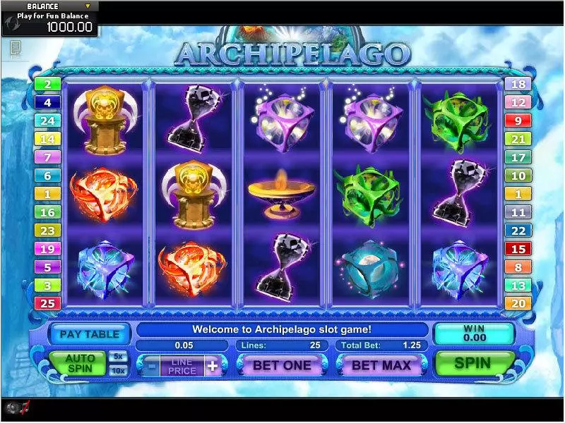 Archipelago GamesOS Slots - Main Screen Reels