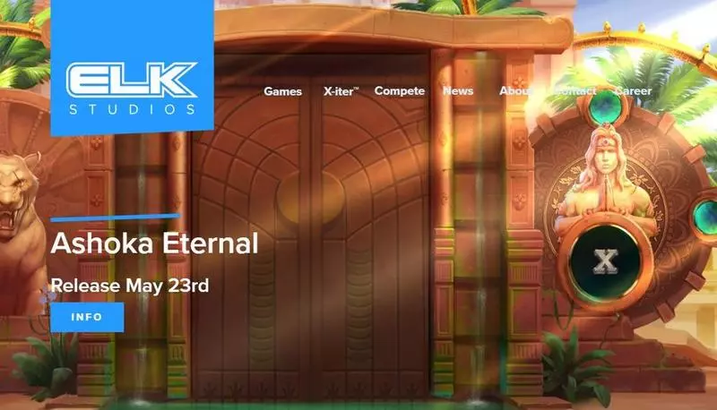 Ashoka Eternal Elk Studios Slots - Introduction Screen