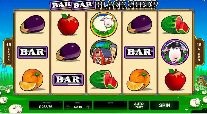 Bar Bar Black Sheep  Microgaming Slots - Main Screen Reels