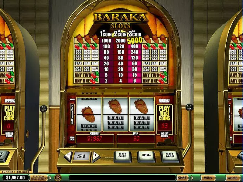 Baraka PlayTech Slots - Main Screen Reels