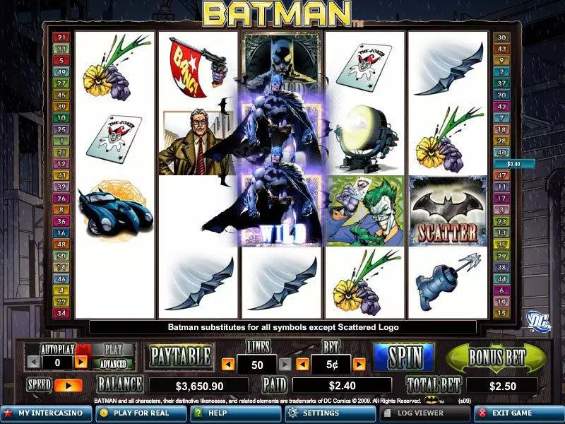 Batman Amaya Slots - Main Screen Reels