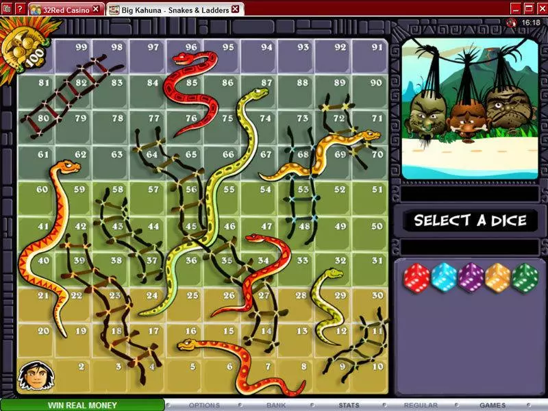 Big Kahuna - Snakes and Ladders Microgaming Slots - Bonus 1