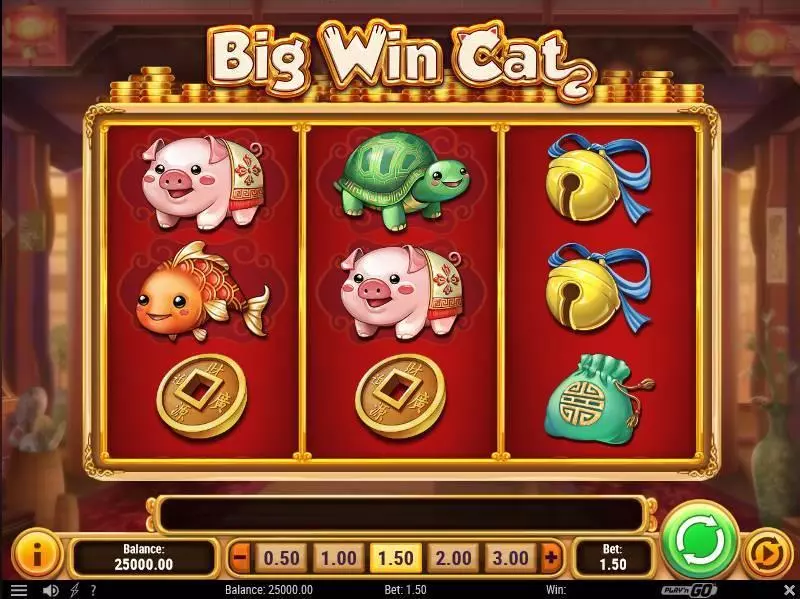 Big Win Cat  Play'n GO Slots - Main Screen Reels