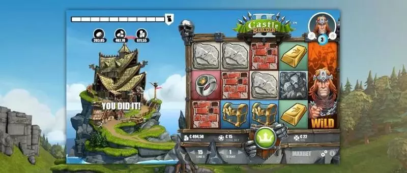Castle Builder Microgaming Slots - Main Screen Reels