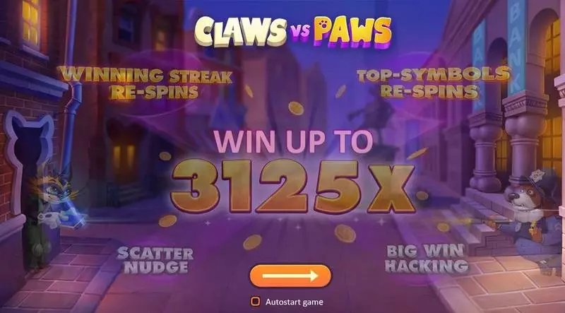 Claws vs Paws Playson Slots - Info and Rules