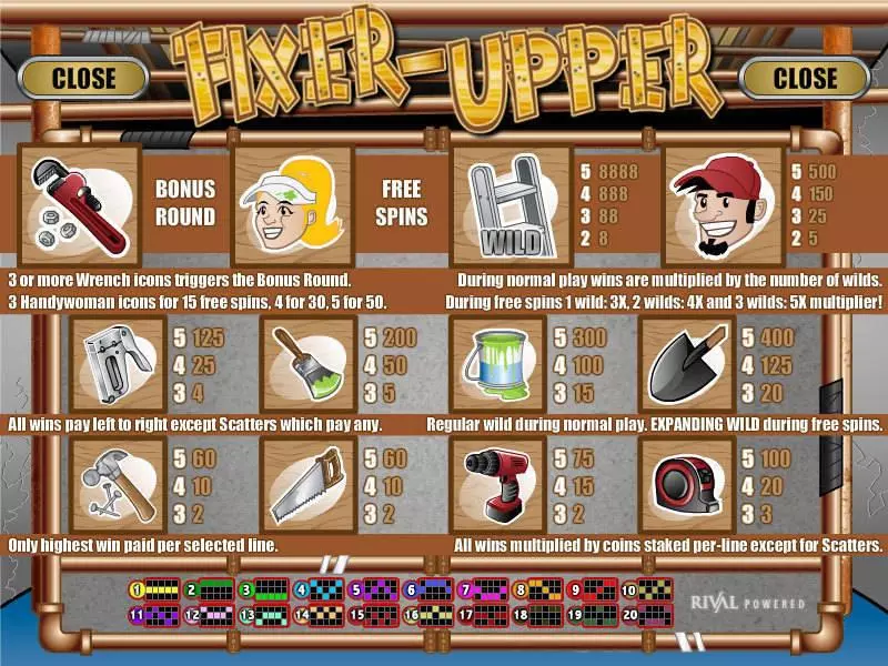 Fixer Upper Rival Slots - Info and Rules