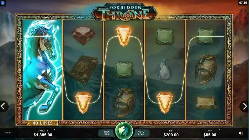 Forbidden Throne Microgaming Slots - Main Screen Reels