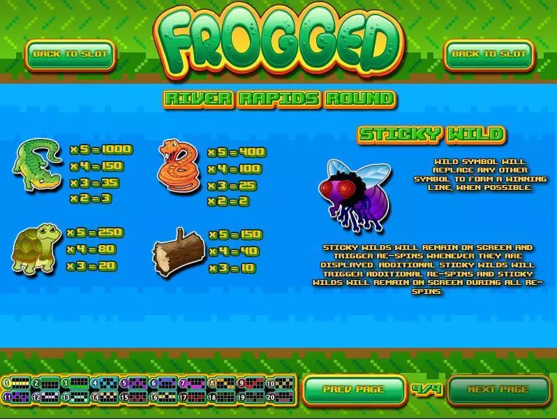 Frogged Rival Slots - Info and Rules