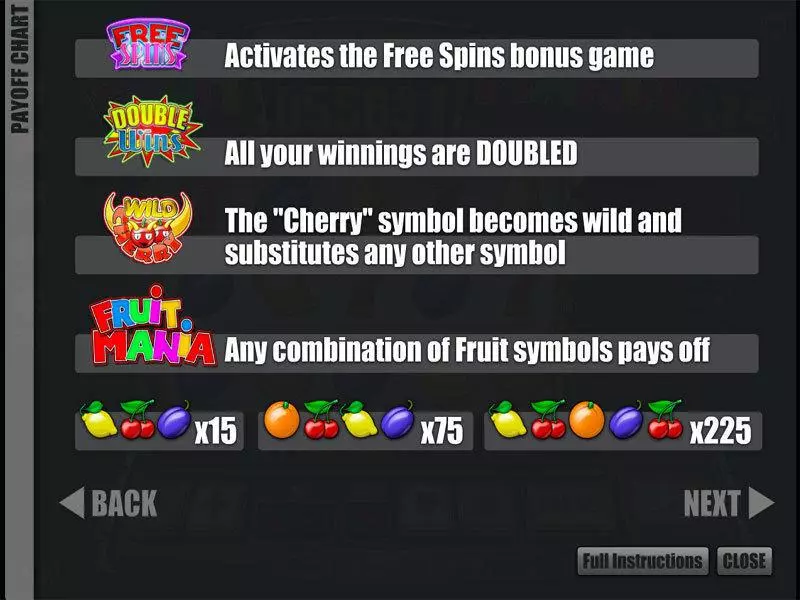 Fruit Mania Slotland Software Slots - Bonus 2