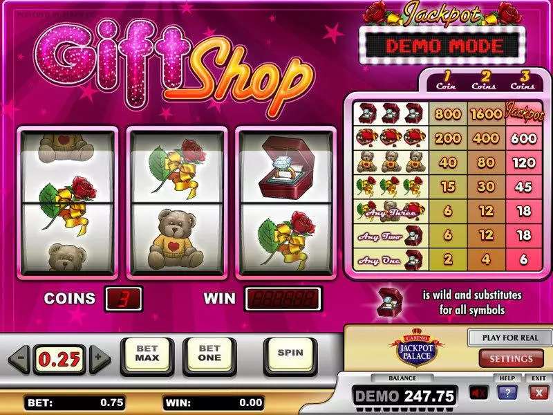 Gift Shop Play'n GO Slots - Main Screen Reels