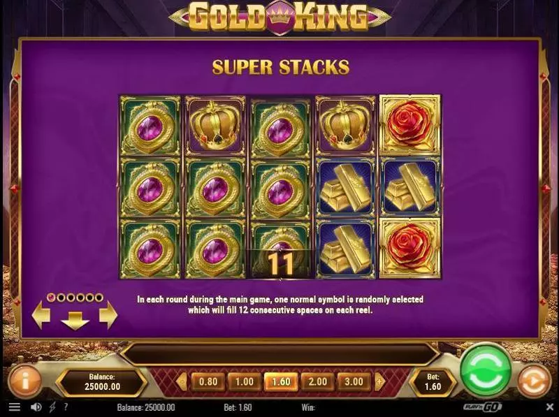 Gold King Play'n GO Slots - Bonus 1