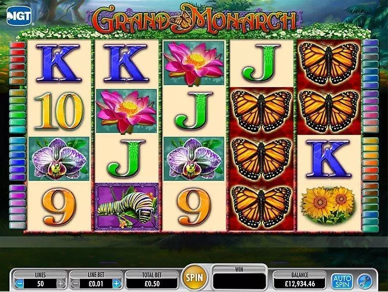Grand Monarch IGT Slots - Introduction Screen
