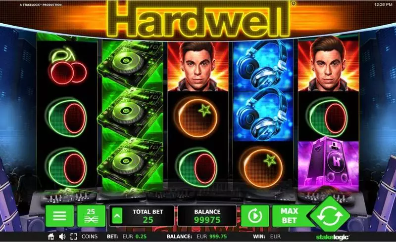 Hardwell StakeLogic Slots - Main Screen Reels