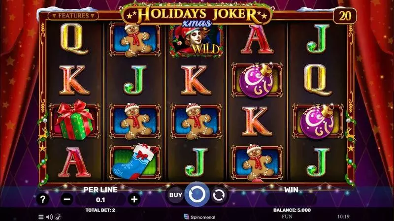 Holidays Joker – Xmas Spinomenal Slots - Main Screen Reels