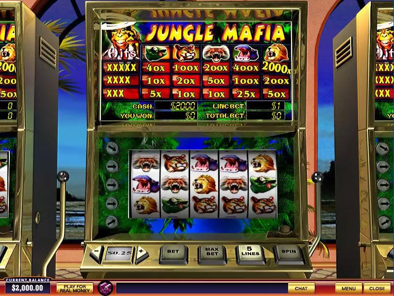 Jungle Mafia PlayTech Slots - Main Screen Reels