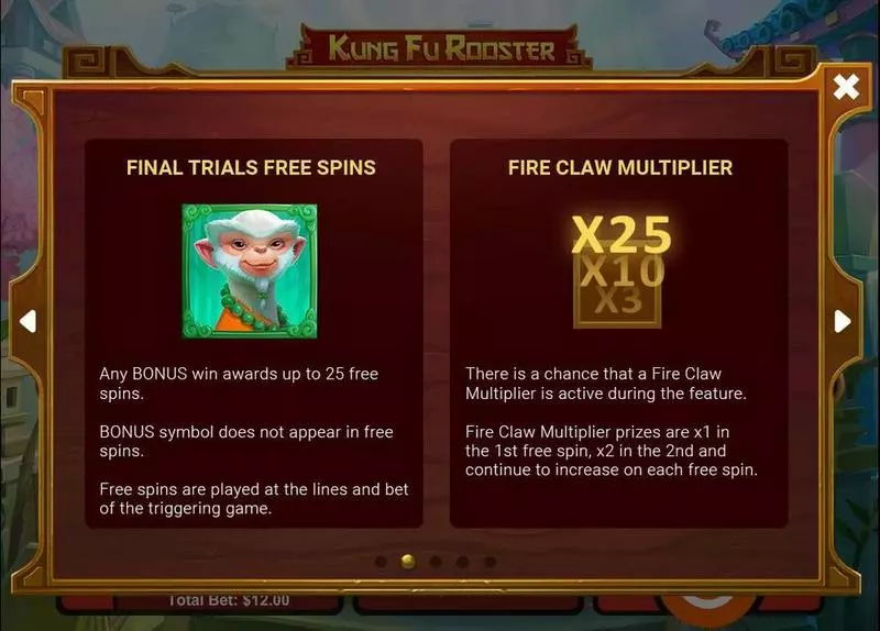 Kung Fu Rooster RTG Slots - Bonus 1