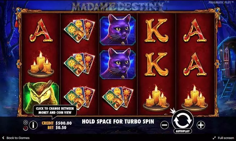 Madame Destiny Pragmatic Play Slots - Main Screen Reels