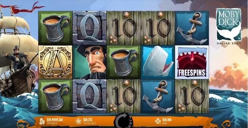 Moby Dick Microgaming Slots - Main Screen Reels