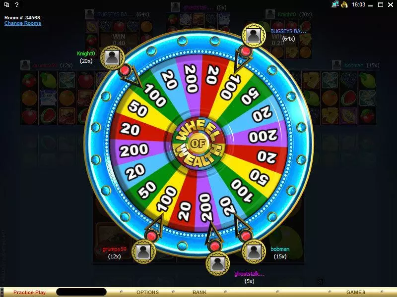 Multi-Player Wheel of Wealth Special Edition Microgaming Slots - Bonus 1