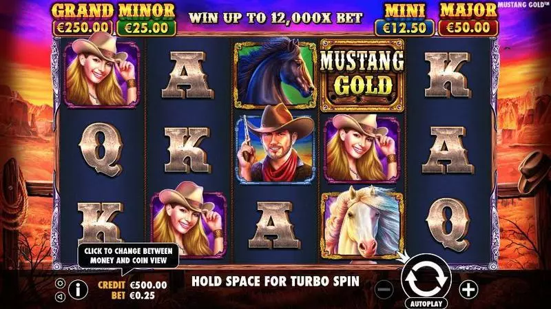 Mustang Gold Pragmatic Play Slots - Main Screen Reels