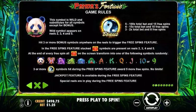 Panda’s Fortune Pragmatic Play Slots - Bonus 1