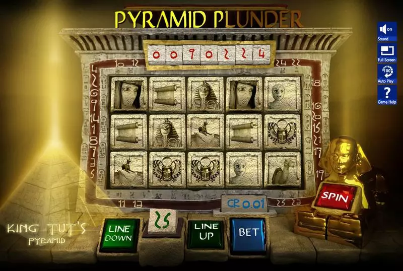 Pyramid Plunder Slotland Software Slots - Main Screen Reels