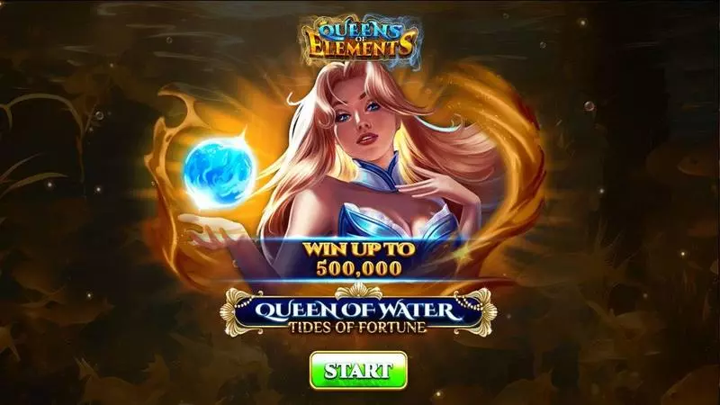 Queen Of Water – Tides Of Fortune Spinomenal Slots - Introduction Screen