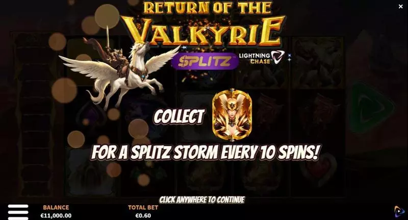 Rise of the Valkyrie Splitz Lightning Chase ReelPlay Slots - Info and Rules