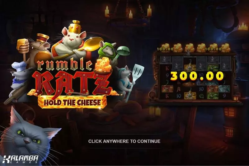 Rumble Ratz  Kalamba Games Slots - Introduction Screen
