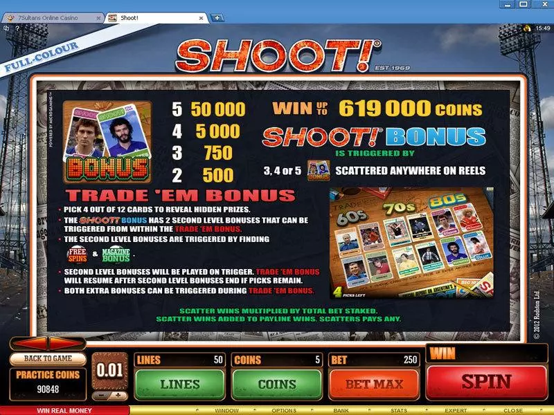 Shoot! Microgaming Slots - Bonus 1
