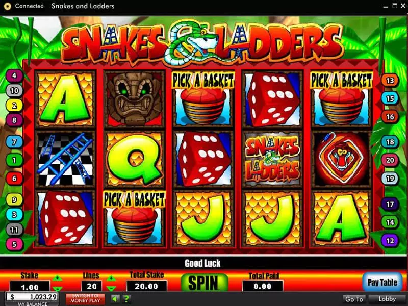 Snakes and Ladders 888 Slots - Bonus 1