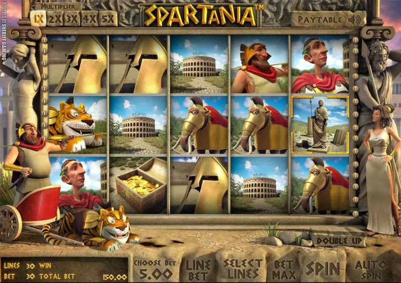 Spartania StakeLogic Slots - Main Screen Reels