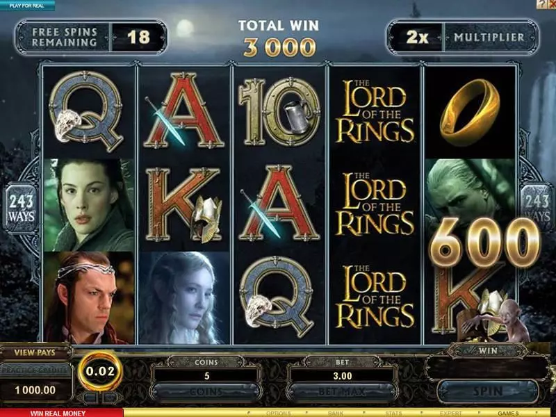 The Lord of the Rings Microgaming Slots - Bonus 3