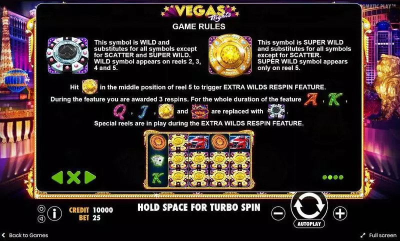 Vegas Nights Pragmatic Play Slots - Bonus 1