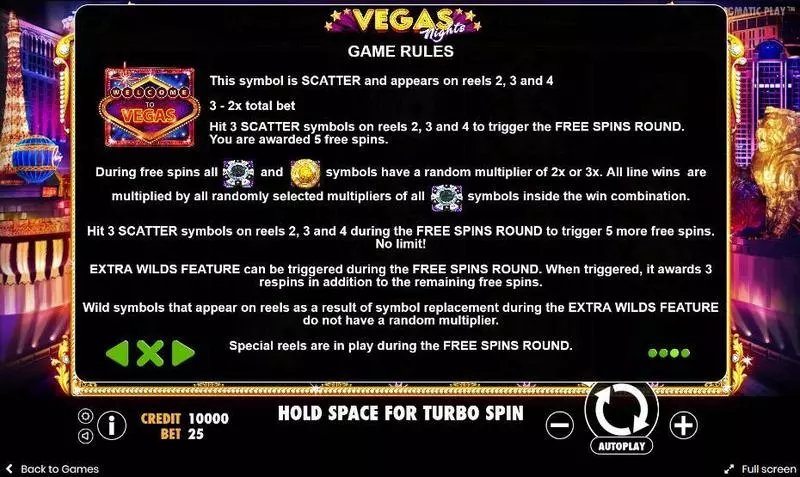 Vegas Nights Pragmatic Play Slots - Bonus 3