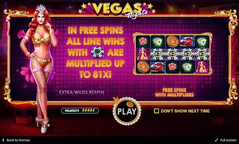 Vegas Nights Pragmatic Play Slots - Info and Rules