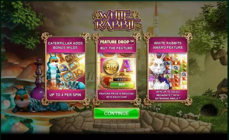 White Rabbit Big Time Gaming Slots - Info and Rules