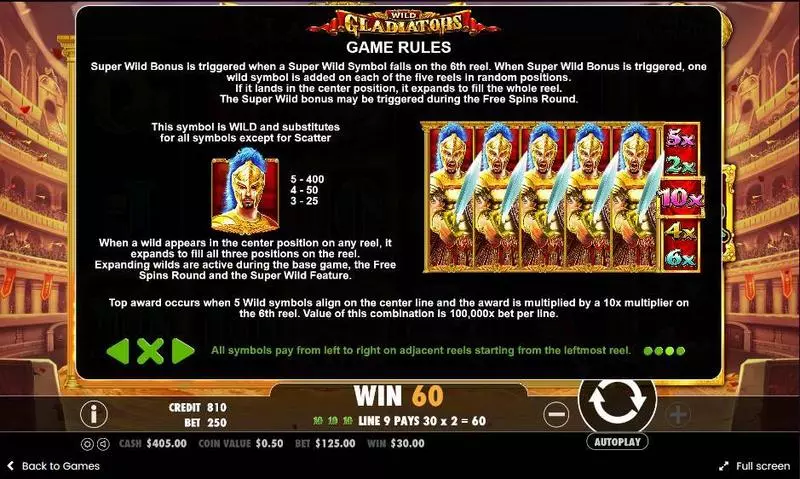 Wild Gladiators Pragmatic Play Slots - Bonus 2
